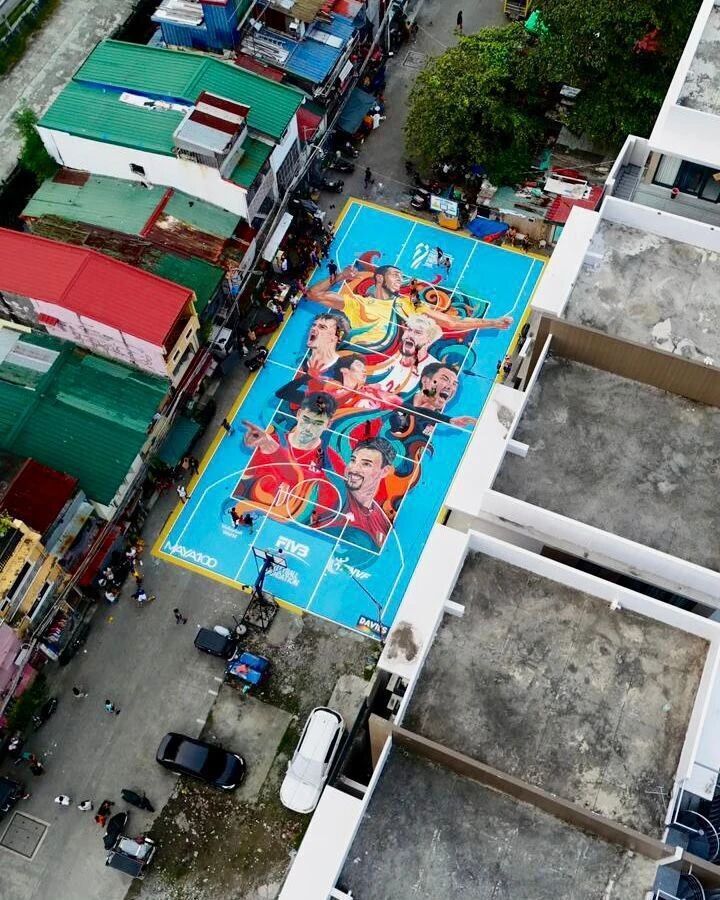 精神完美结, 律宾男排头, 击力的彩绘